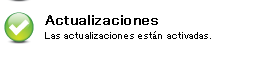 Icono verde de actualizaciones