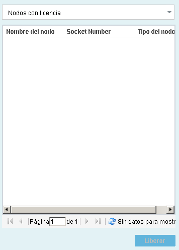 Pantalla Versión de licencia