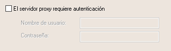 Credenciales del servidor proxy de la puerta de enlace