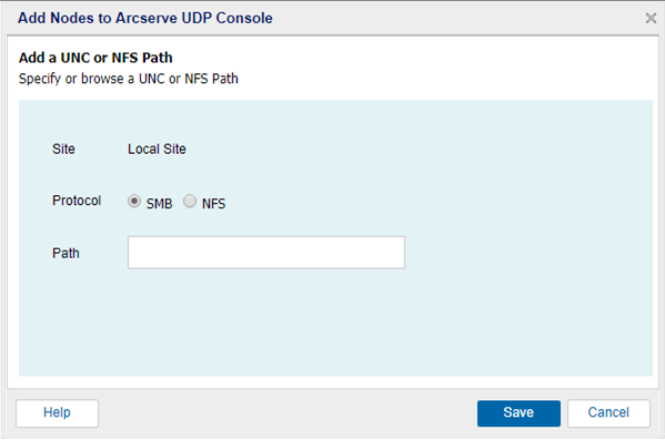 Add a UNC path