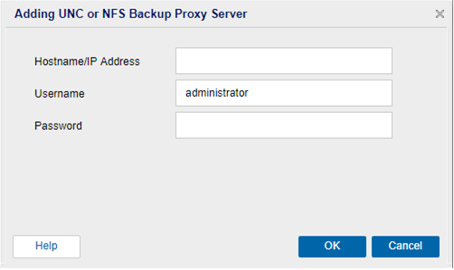 Aggiungere il server proxy di backup del percorso UNC
