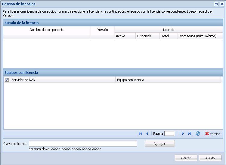 Gestor de licencias