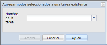 Agregar nodos a una tarea existente
