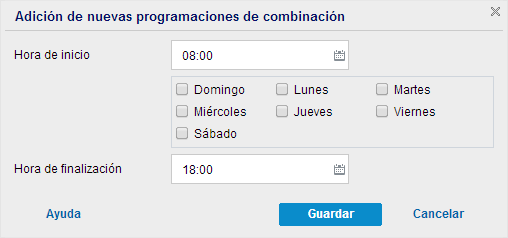 Realizar copia de seguridad ahora - Programación