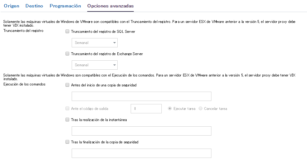 Configuración avanzada 1