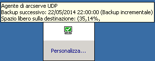 Icona barra delle applicazioni - Passaggio del mouse