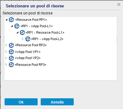 Ripristino - Computer virtuale alternativo - Pool di risorse - nuovo