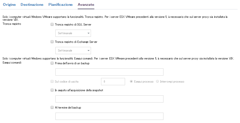 Impostazioni avanzate 1