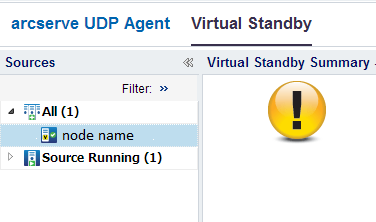 Standby servers list